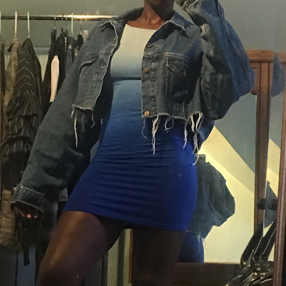 Vintage Dip dye long sleeve mini